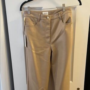Aritzia Tan Straight Leg Pants